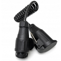 PRZEDŁUŻACZ 13 PIN WTYCZKA GNIAZDO PODWIESZANE PRZEWÓD SPIRALNY PRZEDŁUŻACZ 13 PIN WTYCZKA GNIAZDO PODWIESZANE PRZEWÓD SPIRALNY